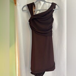 Brown Audrina Mini Dress